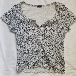 Brandy Melville Zelly Ruffle Top